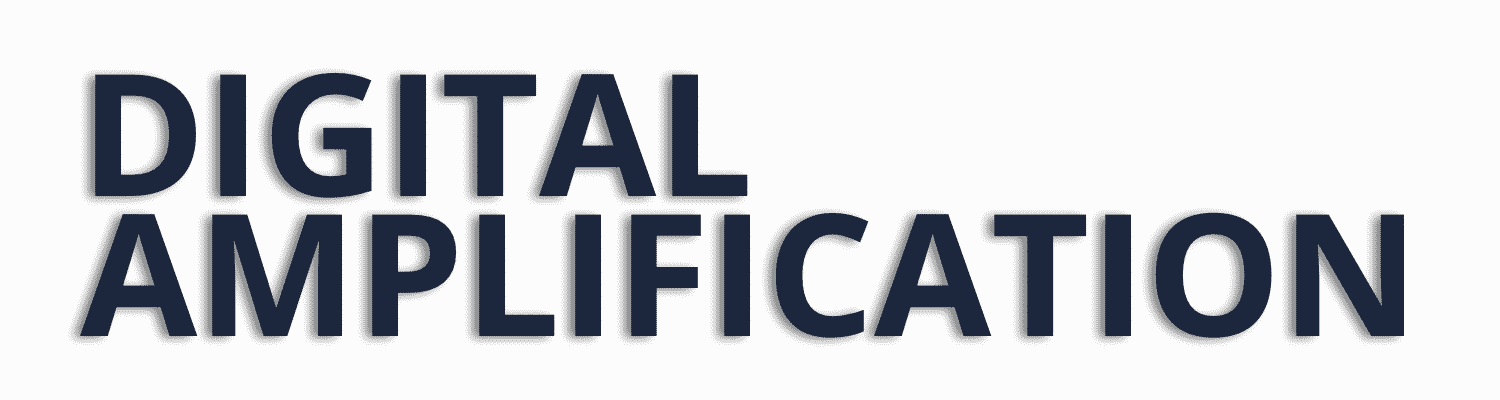 Digital Amplification Logo - Blue - Stacked - Small